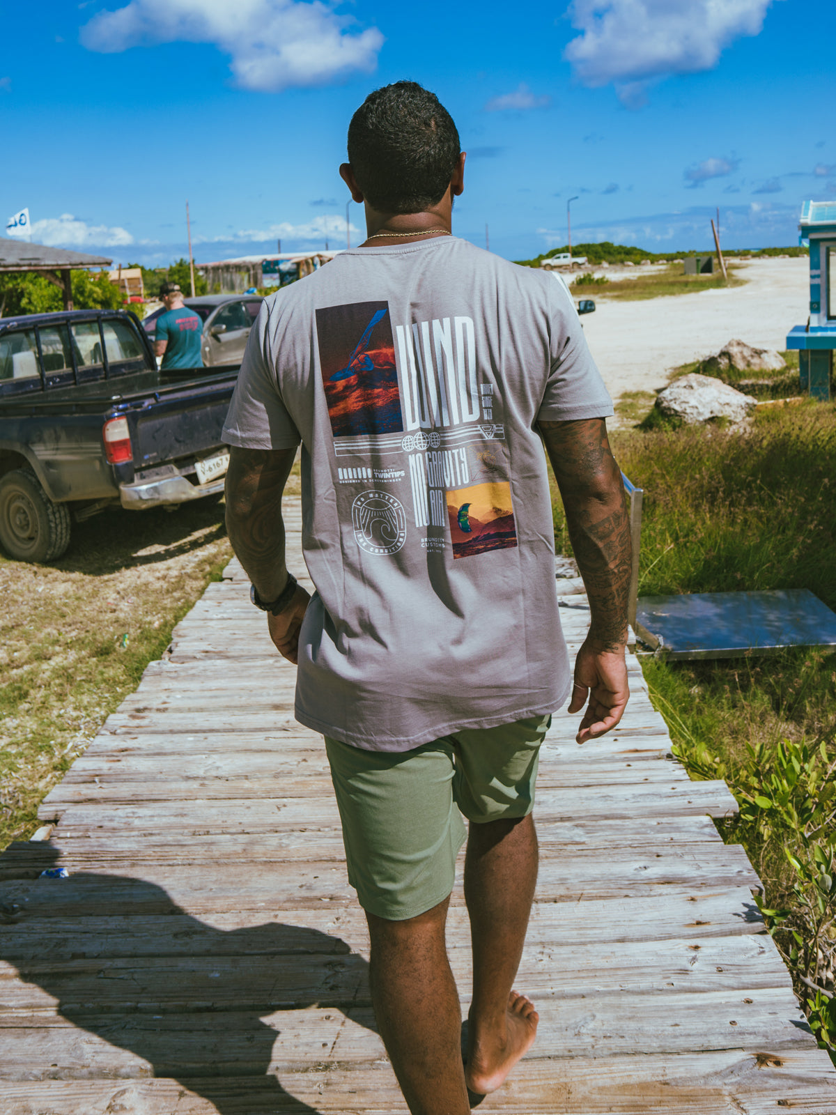 Milon-Back-R Men T-shirt | Grey