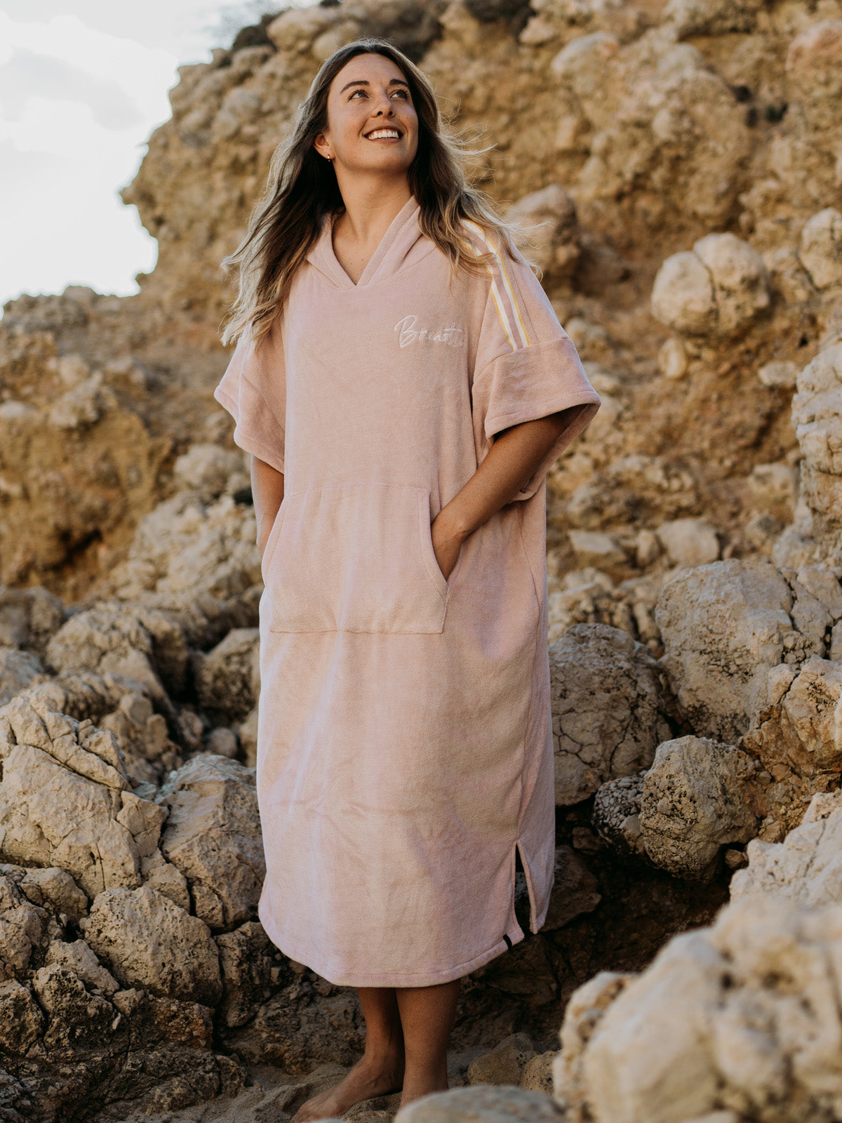 Ponchita-R Damen Poncho | Rosa